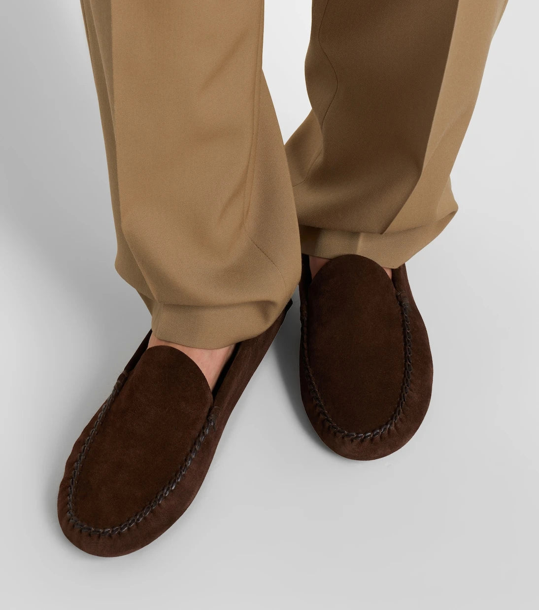 The Row - Lucca suede loafers