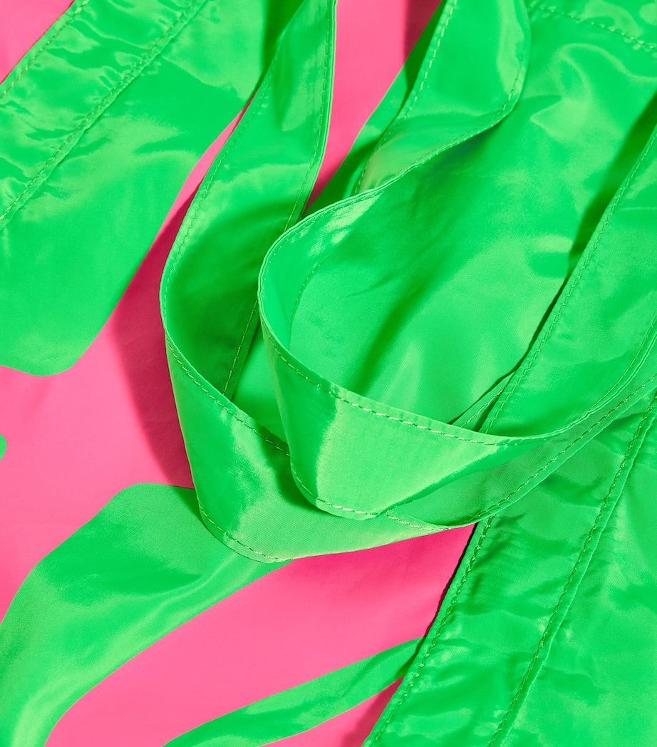 Green Logo Pocket Shopper Bag