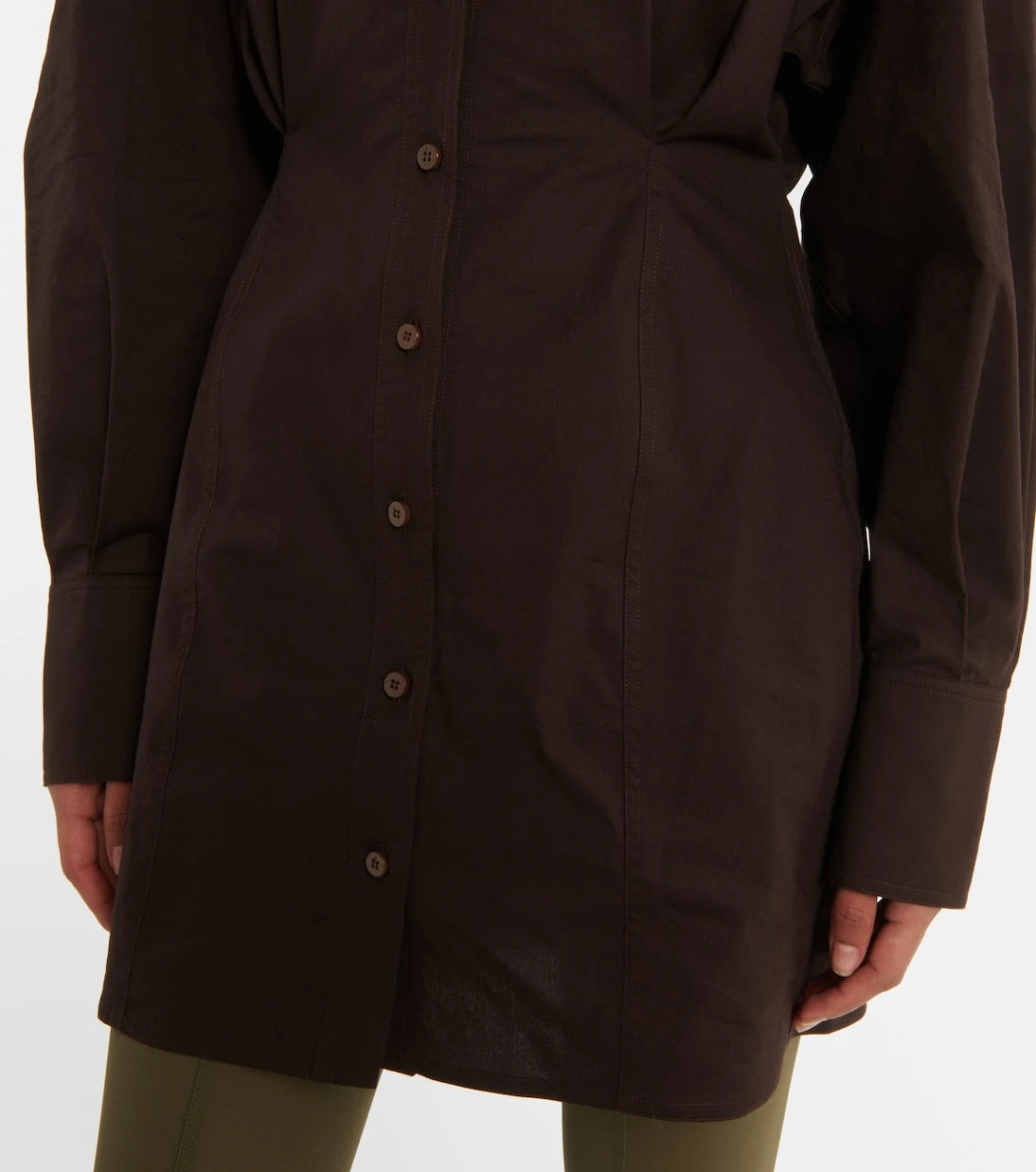 The Attico - Cotton-blend shirt dress