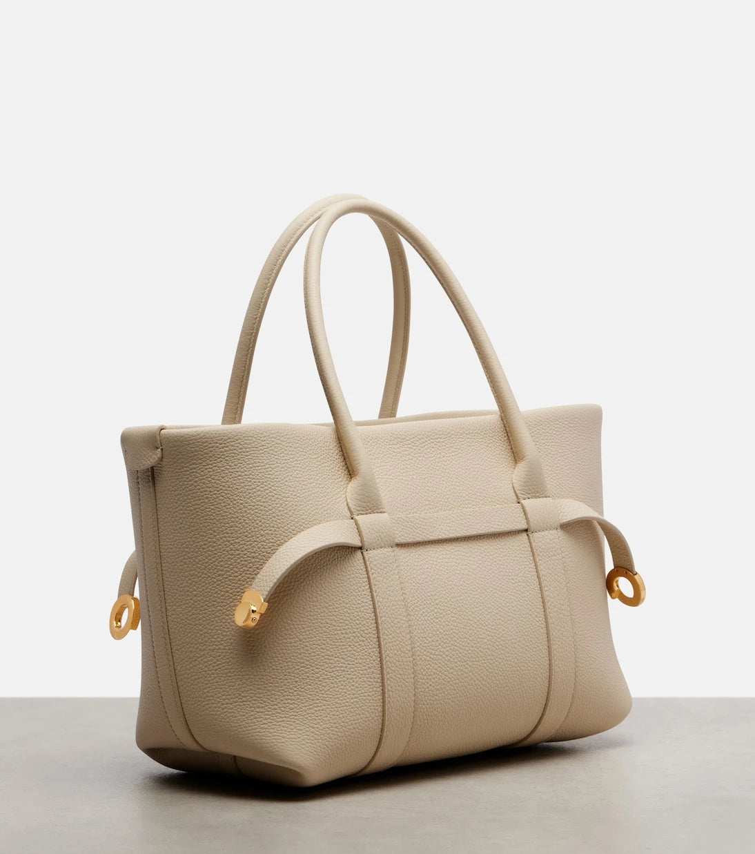 Loro Piana - حقيبة تسوق Ghiera Small من الجلد
