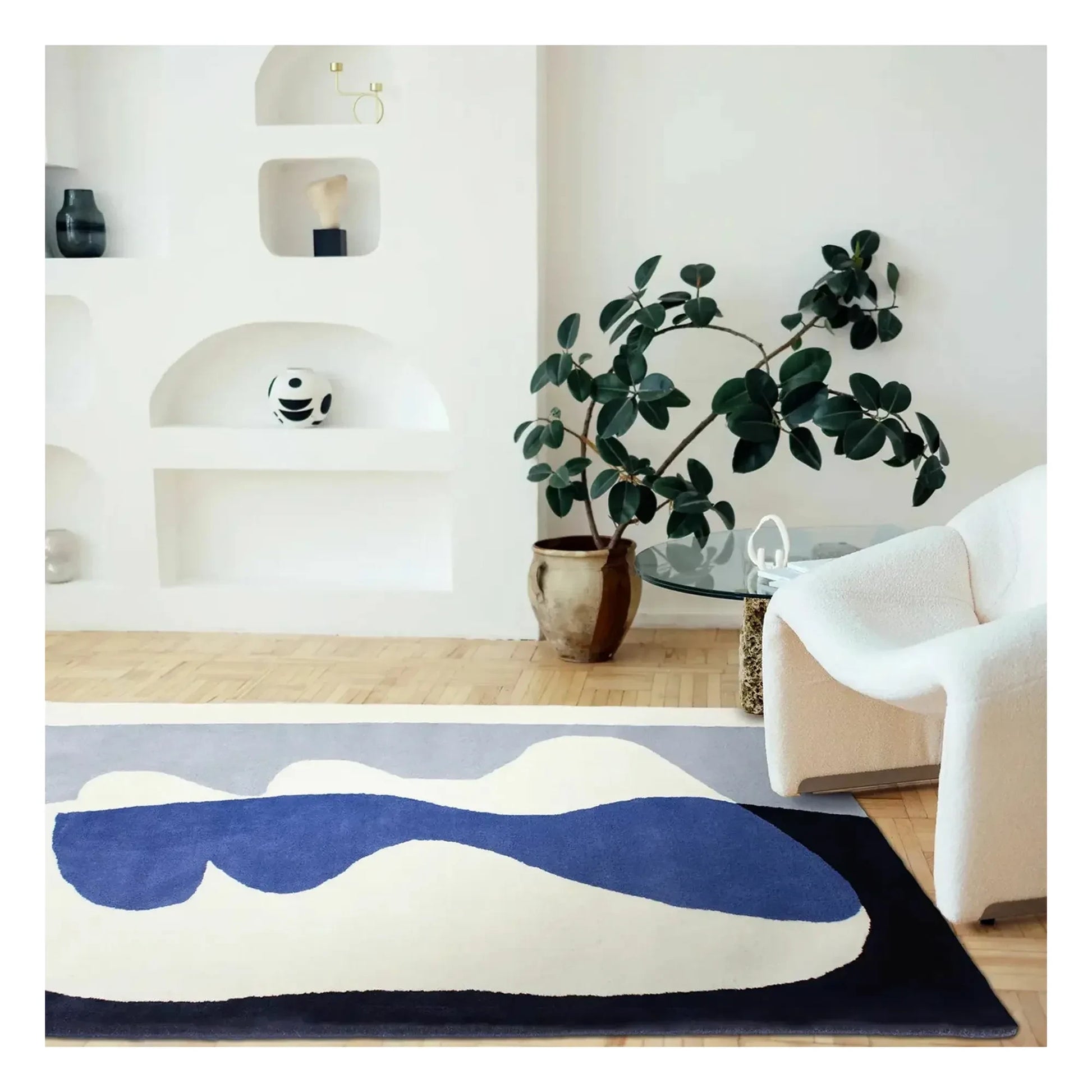 Edito - Narcissus rug | Blue