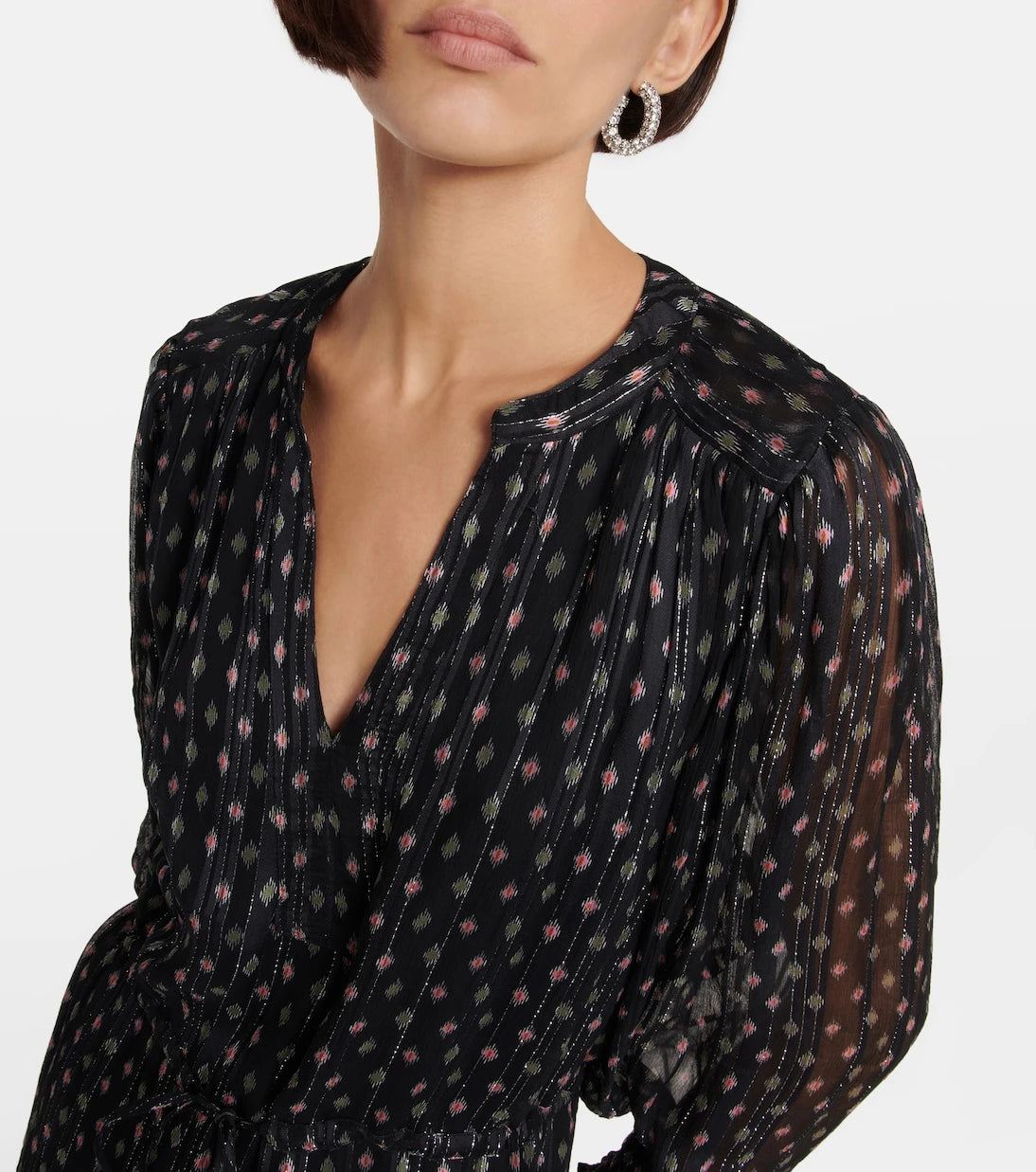 Velvet - Printed chiffon minidress