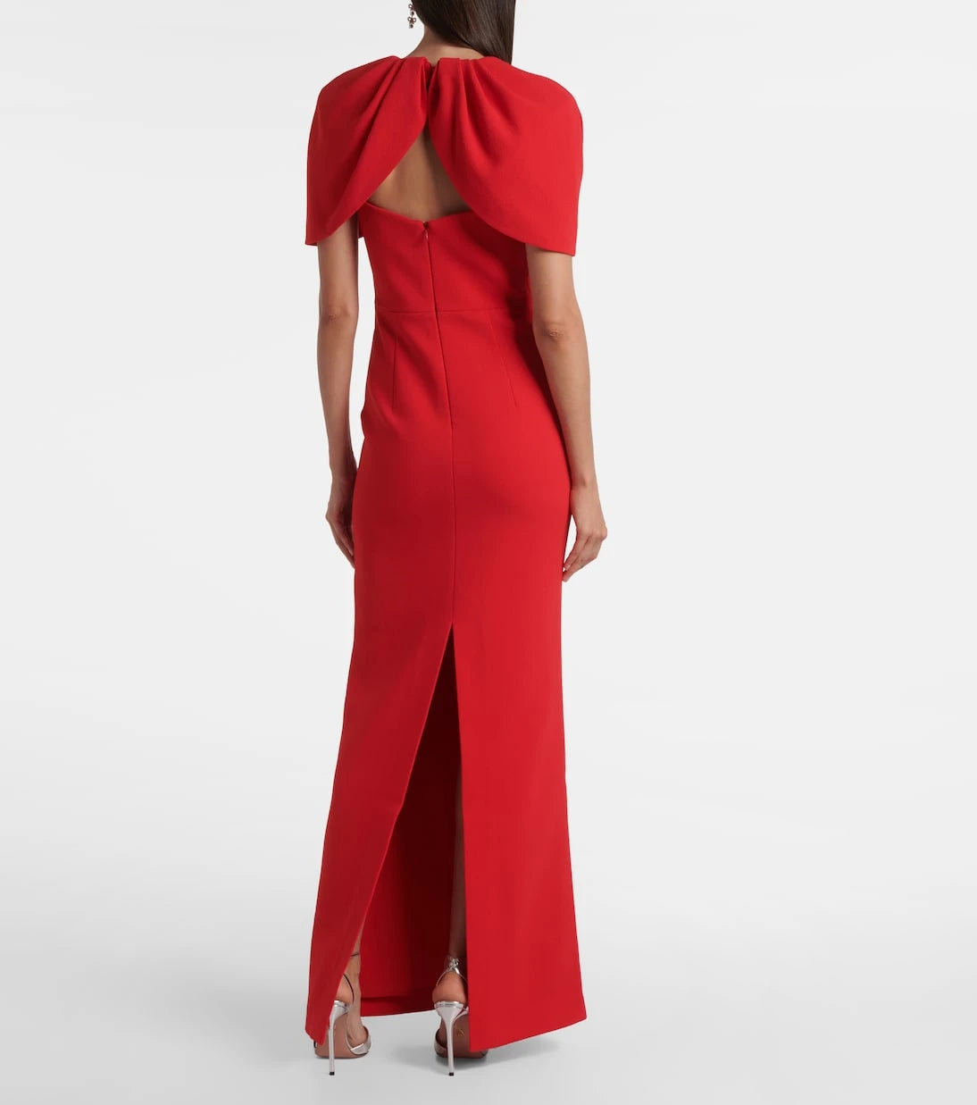 Rebecca Vallance - Cameron caped crêpe gown