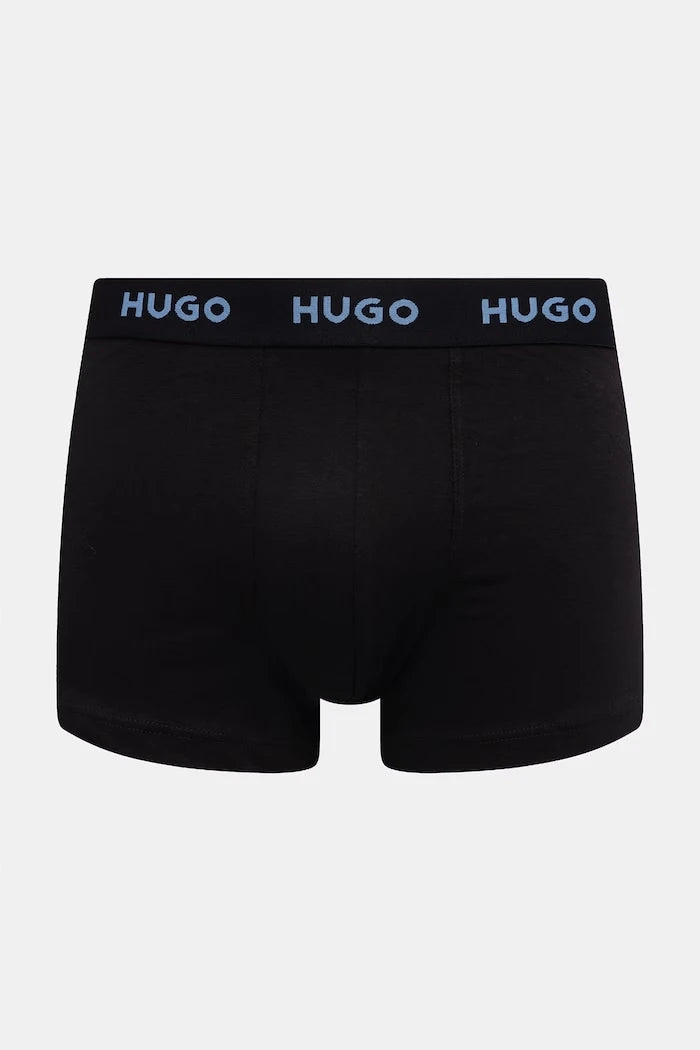 HUGO Erkek Pamuk Elastan Boxer TRUNK TRIPLET PACK 3'lü