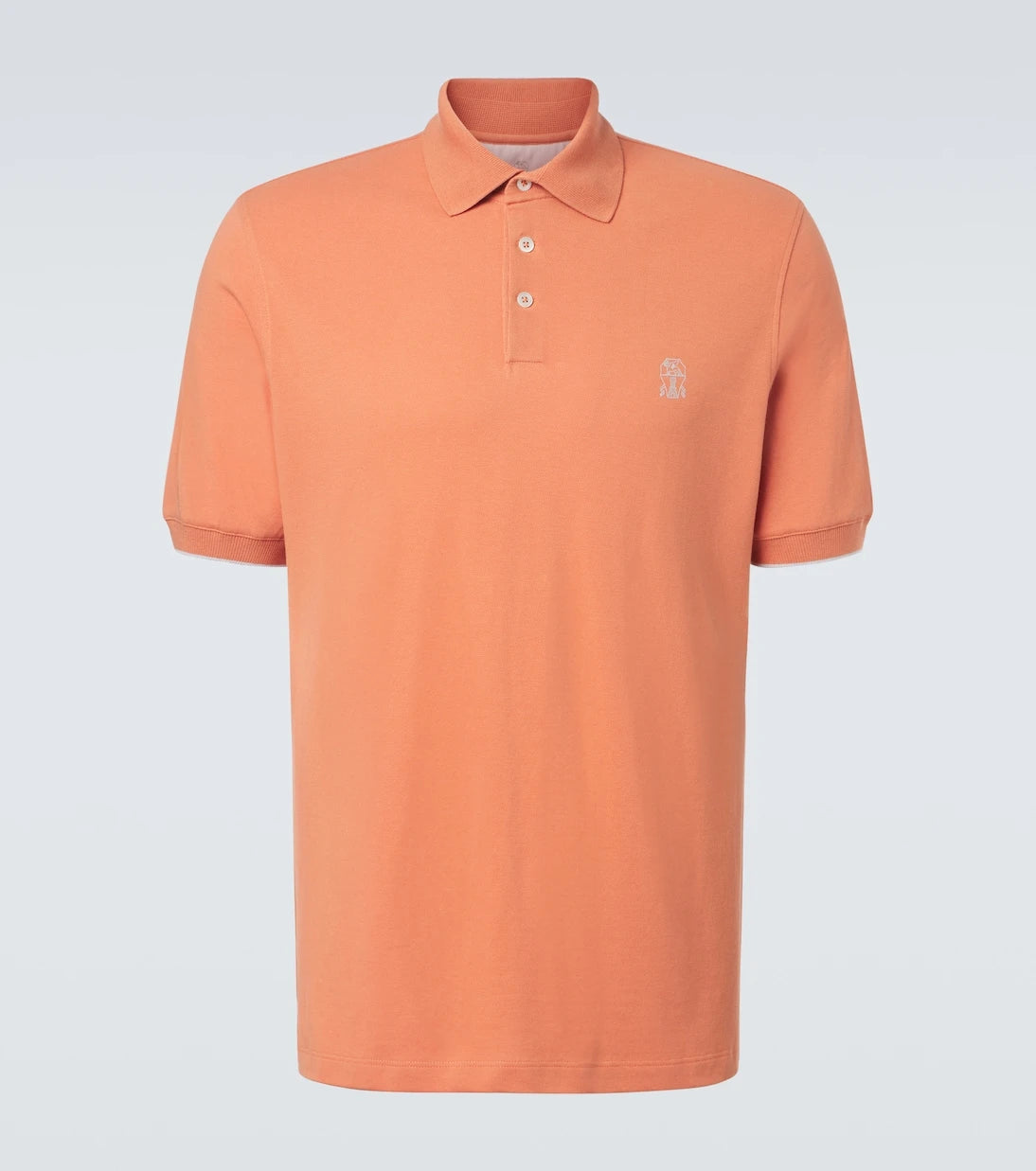 Brunello Cucinelli - Logo cotton polo shirt