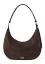 Suede Hudson Crescent Cross-Body Bag