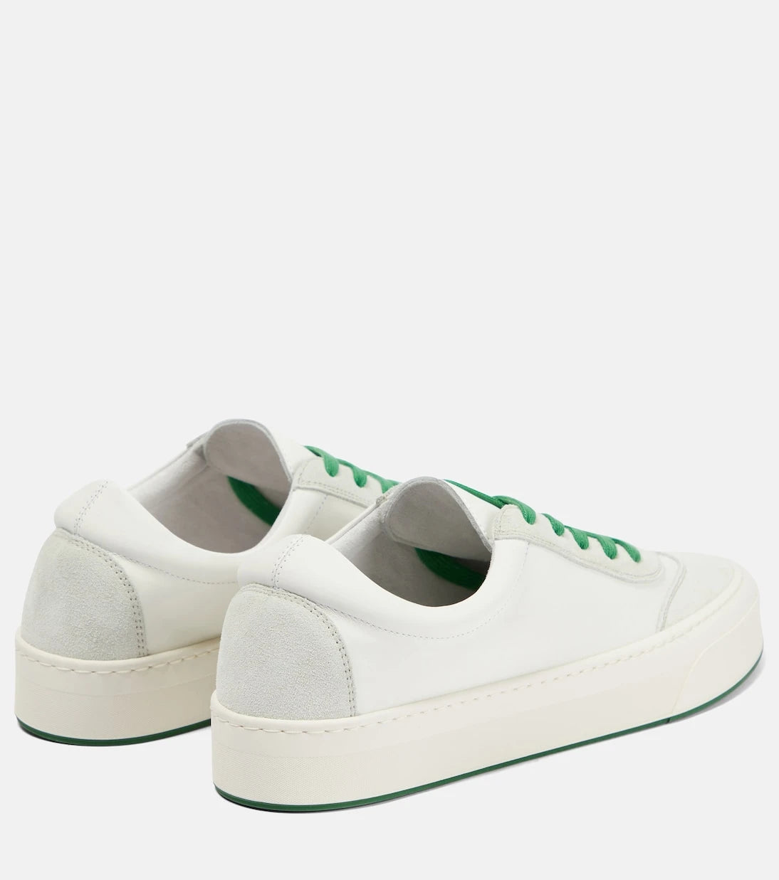 The Row - Marley suede-paneled leather sneakers