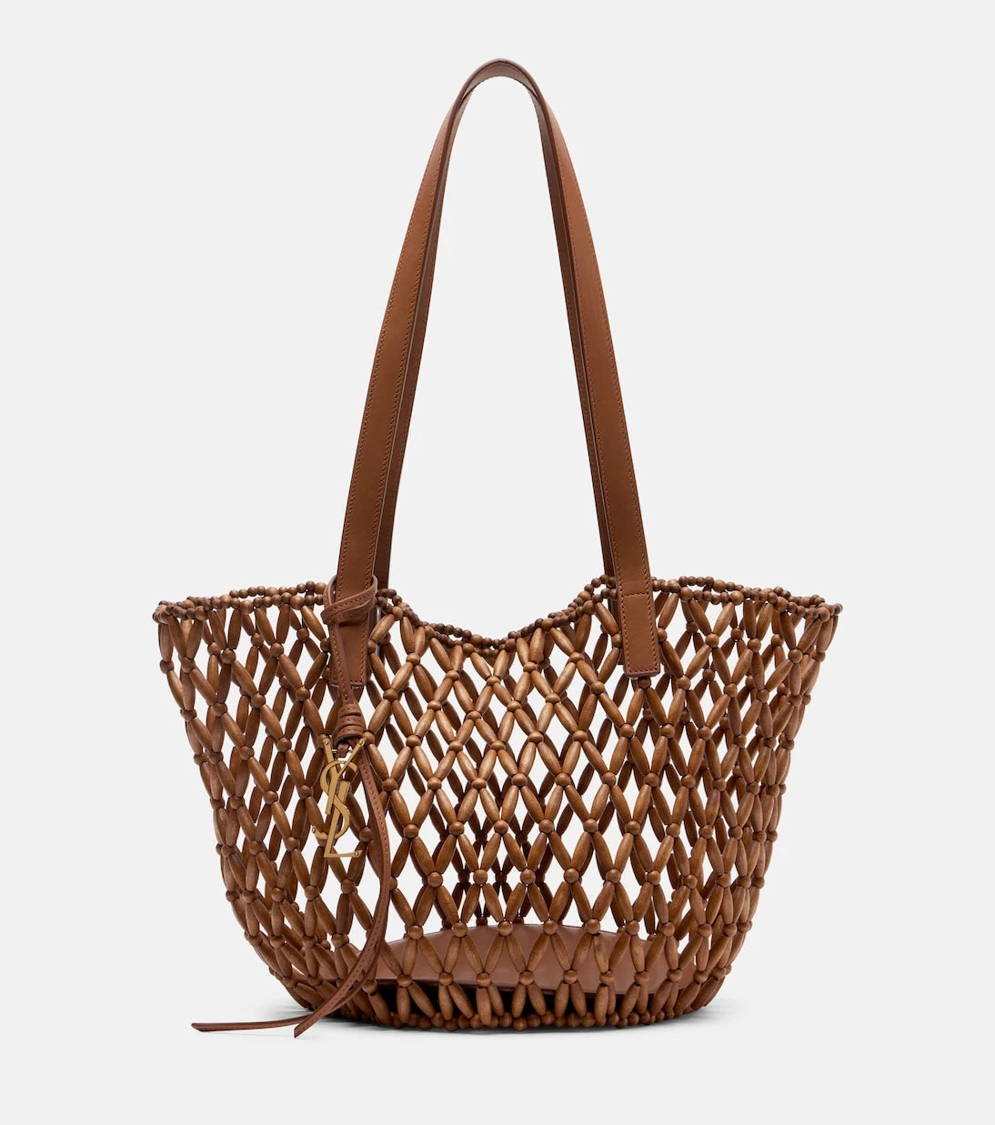 Saint Laurent - Panier Small wooden basket bag