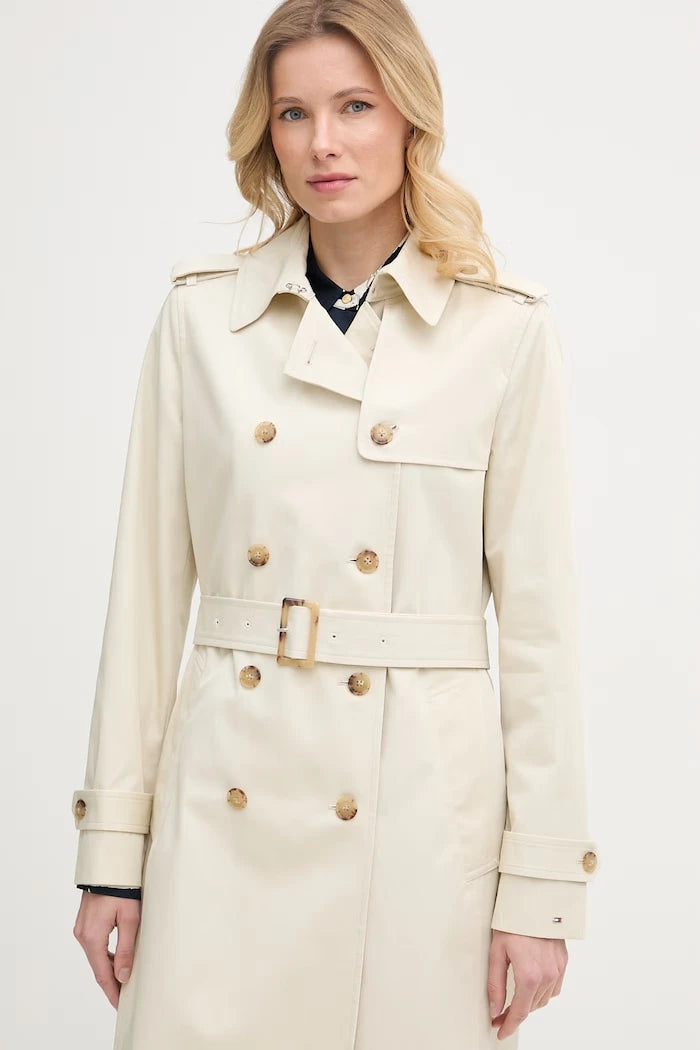 Tommy Hilfiger шлифер дамски от памук