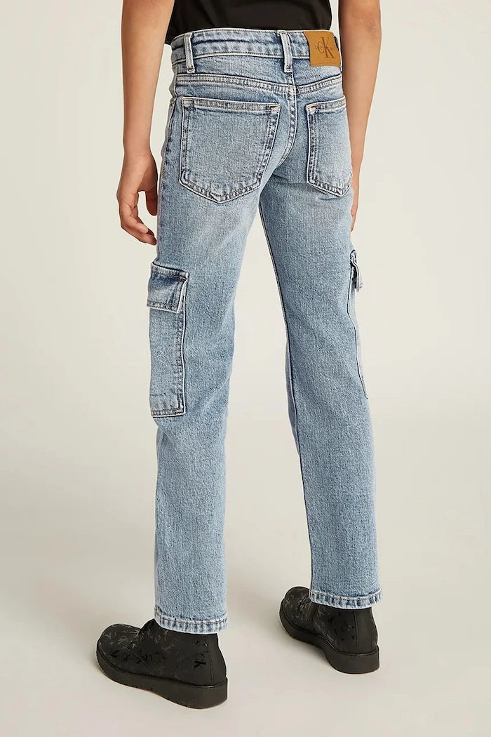 Детски дънки Calvin Klein Jeans MR STRAIGHT