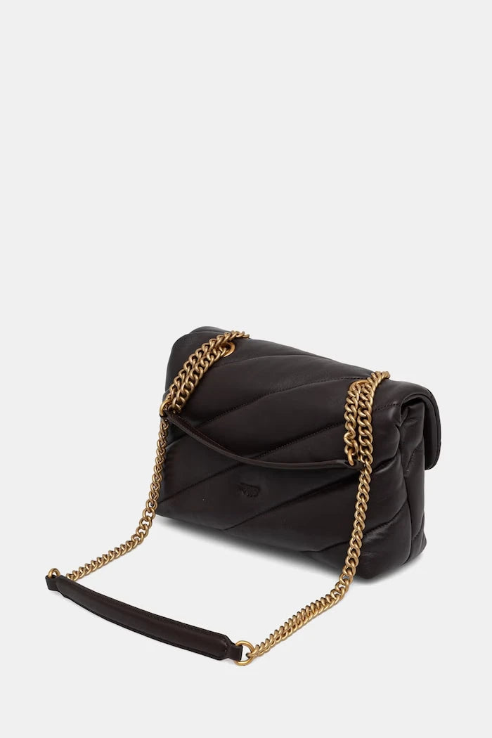 Pinko sahte deri kadın crossbody çanta