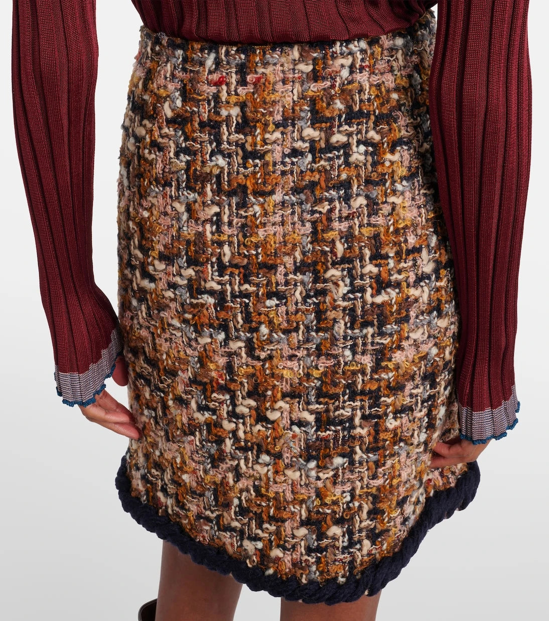 Etro - Wool-blend tweed miniskirt