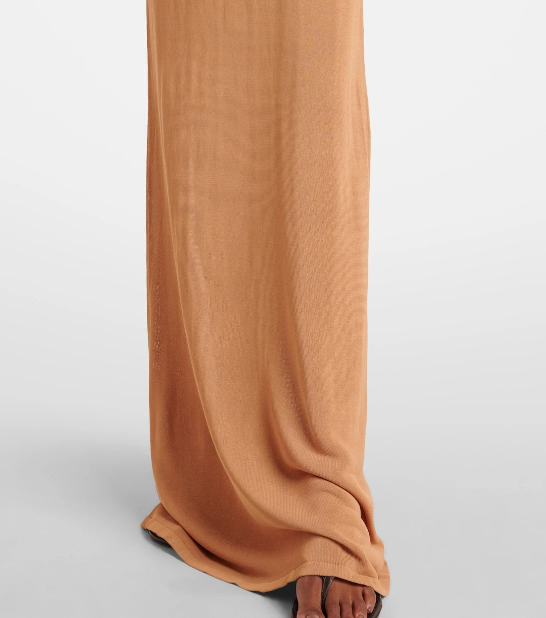 Aya Muse - Draped semi-sheer maxi skirt