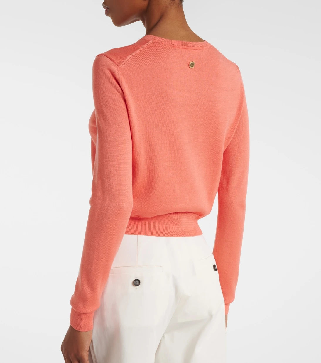 Carolina Herrera - Cropped silk and cotton cardigan