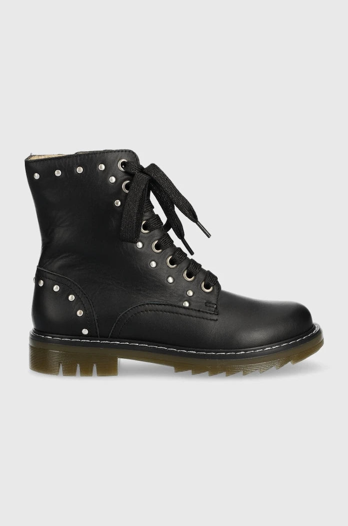 Детски кожени ботуши Pom D'api SID HI STUD