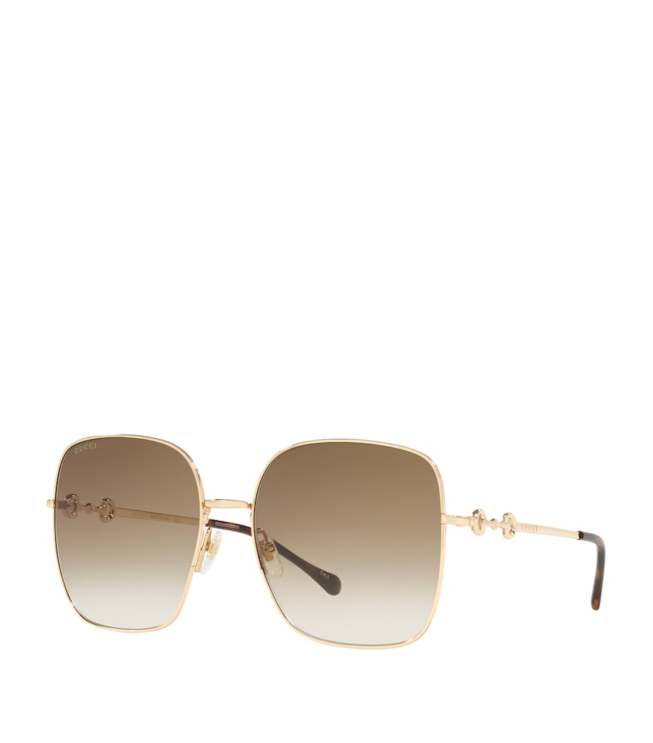 Gold Oversized Square Sunglasses