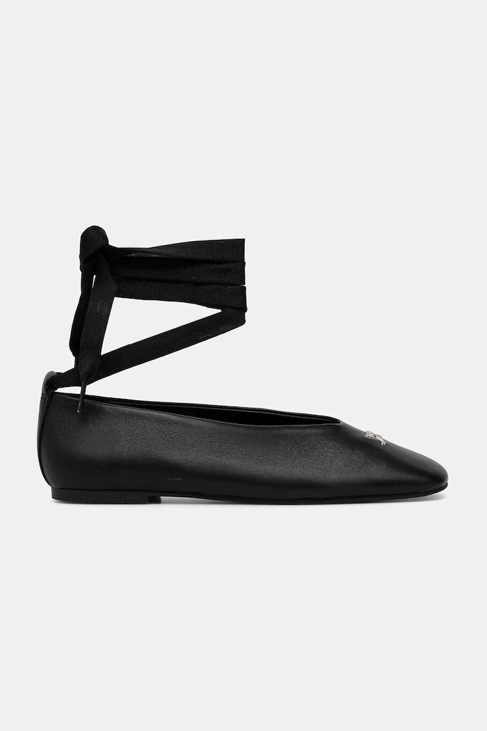 Tommy Hilfiger TJW BALLERINA WITH LACES Deri Balerin