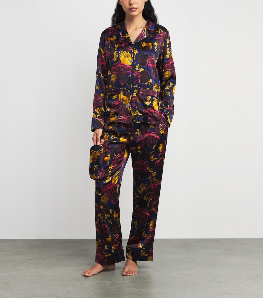 Ivory Silk Toile Pyjama Set