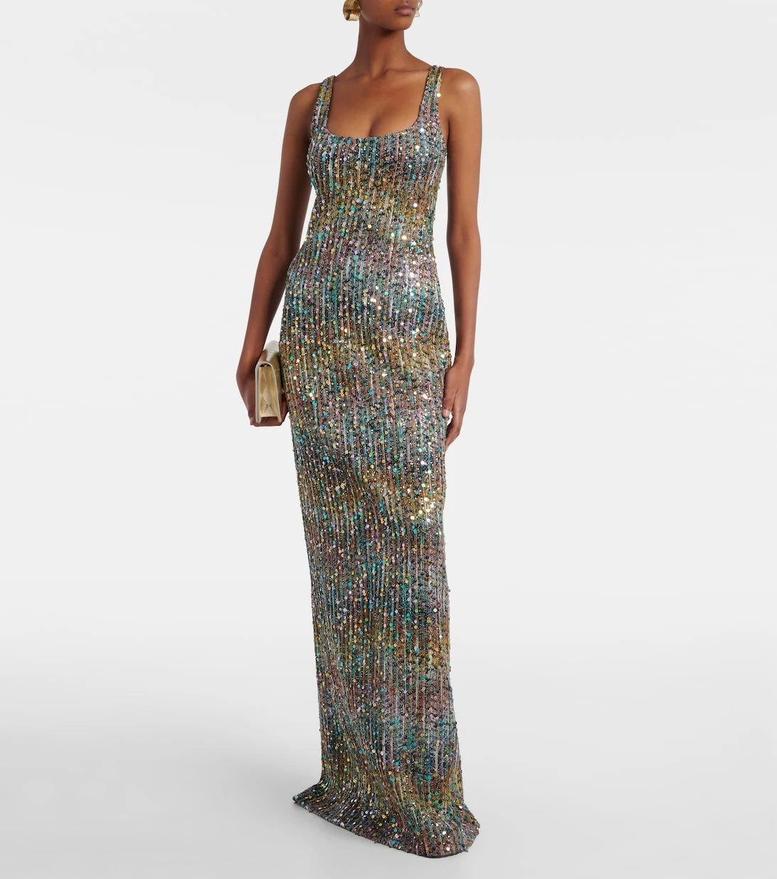 Missoni - فستان لاميه مزين بالترتر