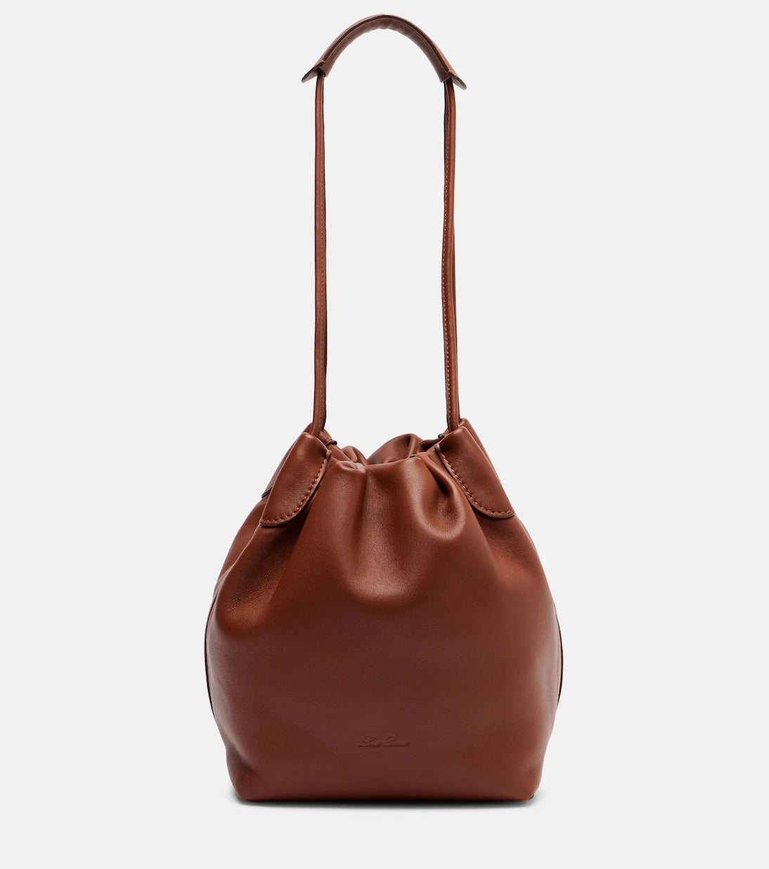 Loro Piana - Bale Softy Small leather bucket bag
