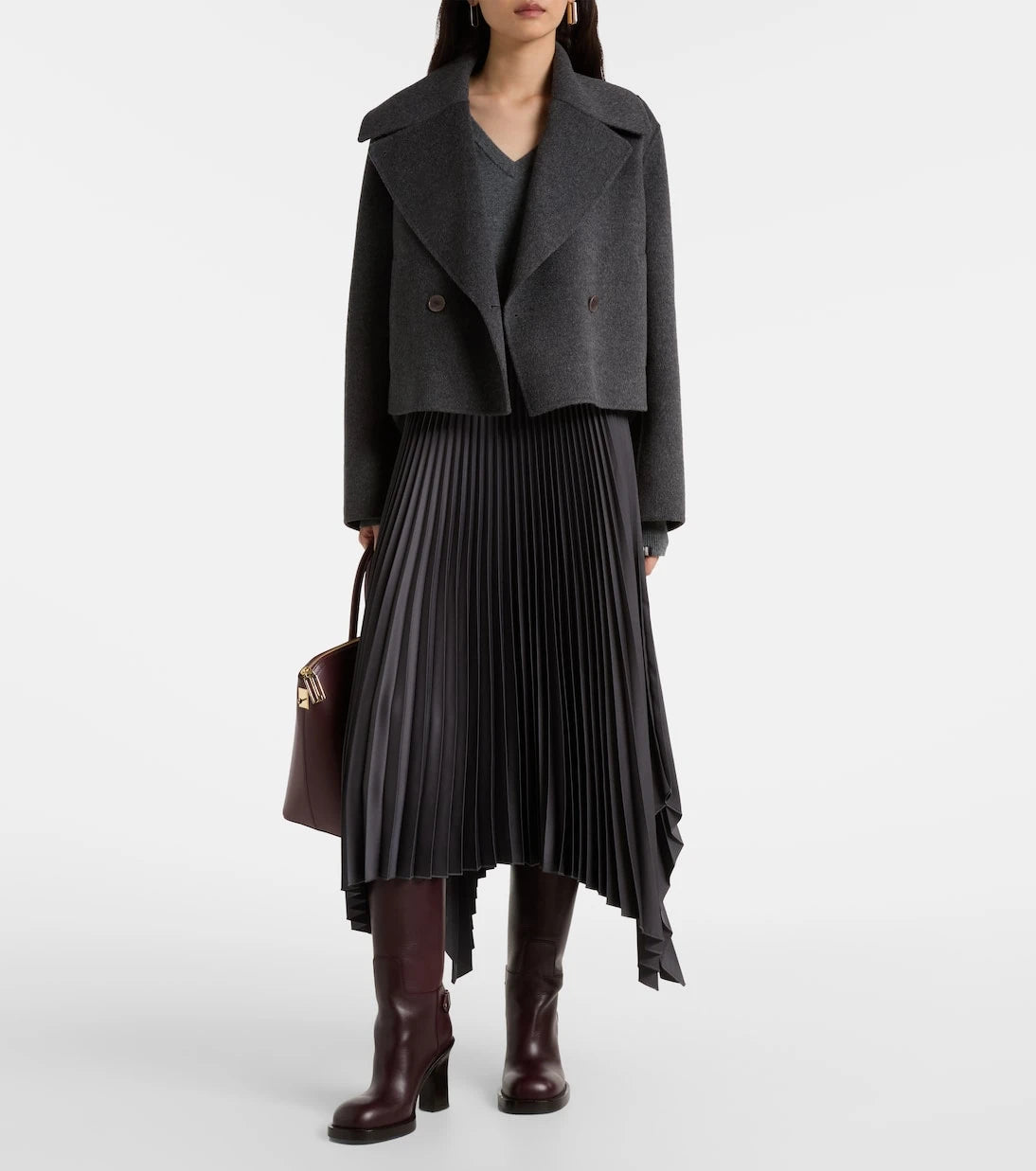 Joseph - Cropped wool and cashmere peacoat