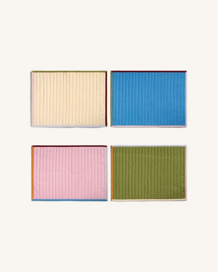 &Klevering - Stitch quilted placemats - Set of 4