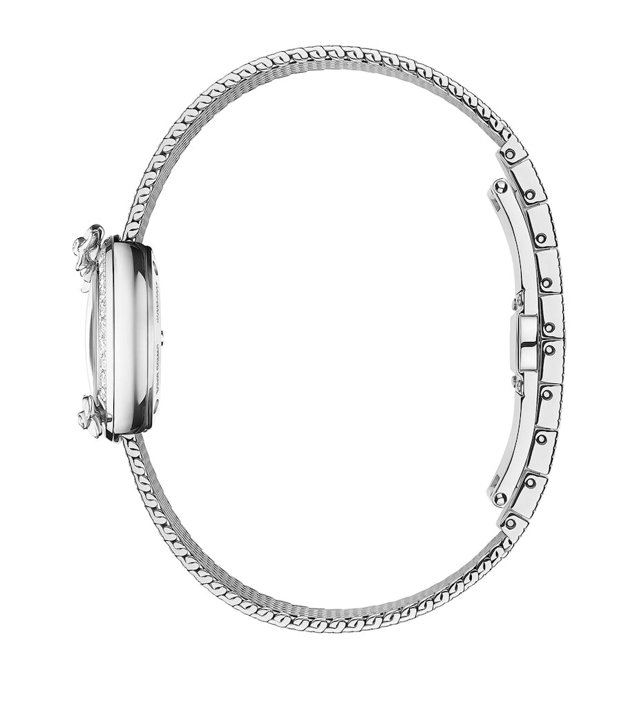 Stainless Steel and Diamond Hortensia Watch 28mm