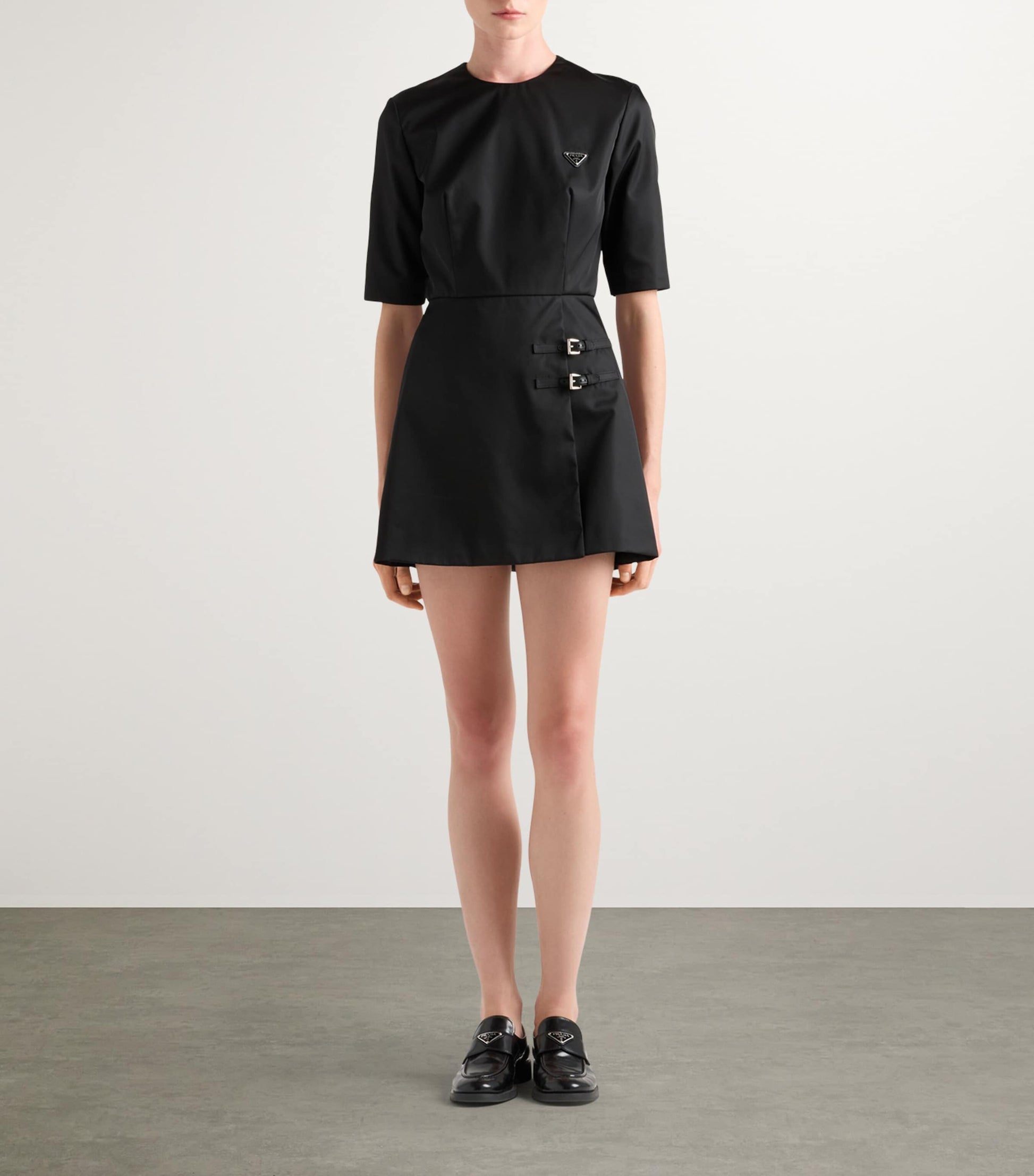 Prada Black Re-Nylon Mini Dress