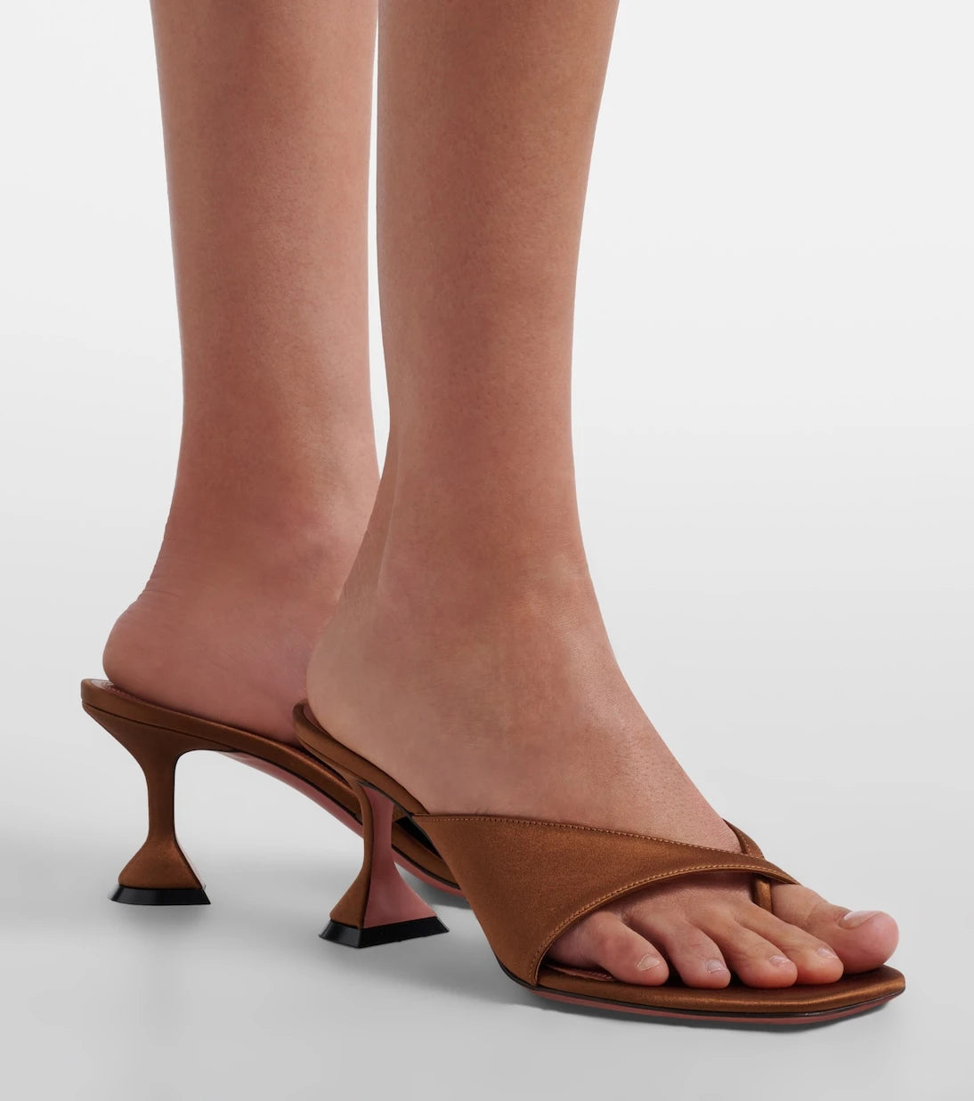 Amina Muaddi - Shiona satin sandals