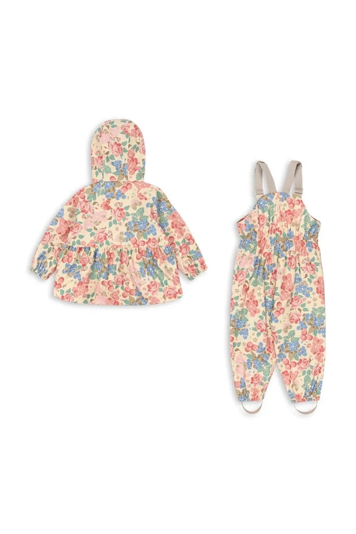 Konges Sløjd RAINY PALME SET GIRL Çocuk Pantolon ve Yağmurluk Takımı