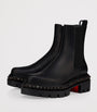 Christian Louboutin Red St Emilia Pyraclou Leather Chelsea Boots