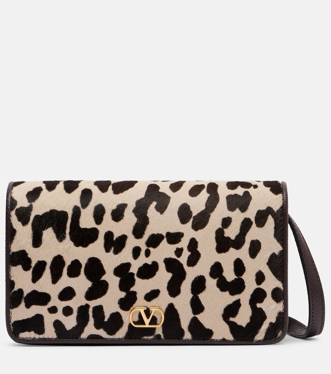 Valentino Garavani - VLogo leopard-print calf hair shoulder bag