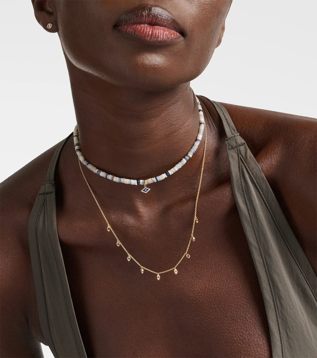 Sydney Evan - 14kt yellow gold beaded choker