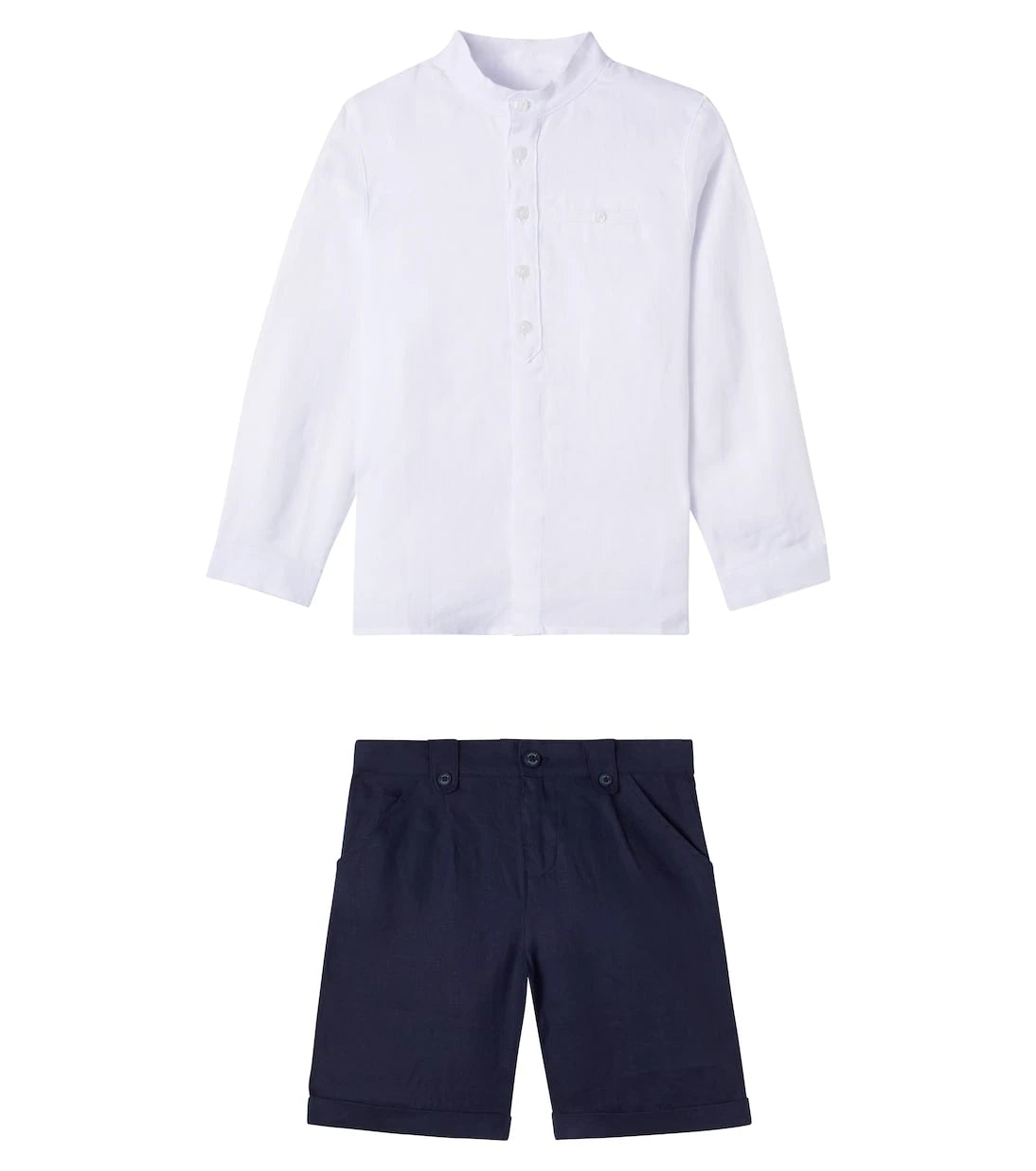 Tartine et Chocolat - Linen shirt and shorts set