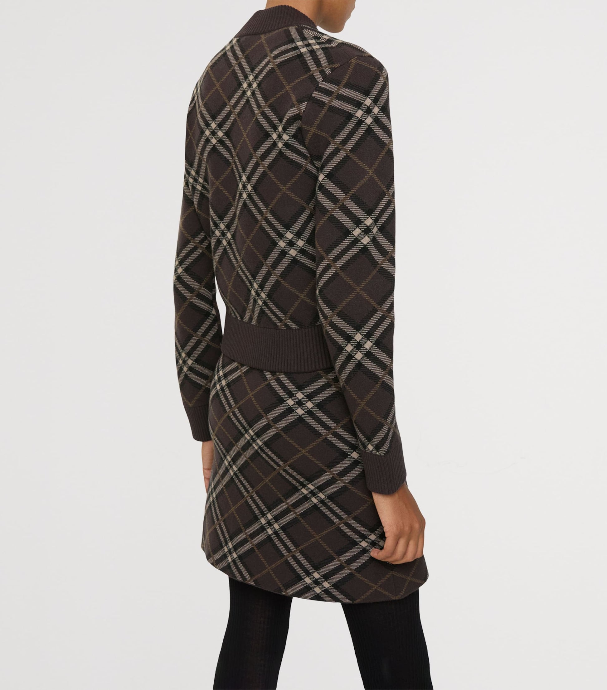 Burberry Wool-Blend Check Bomber Jacket