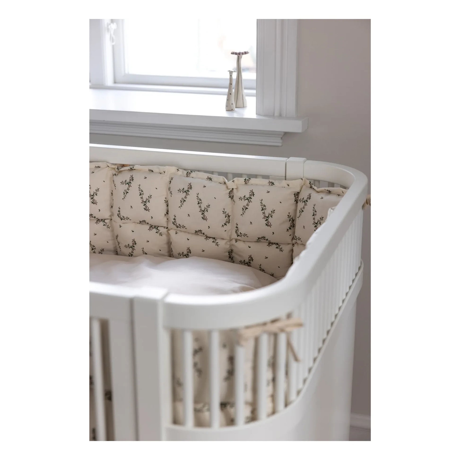 Sebra - Blossom bed bumper | Ecru