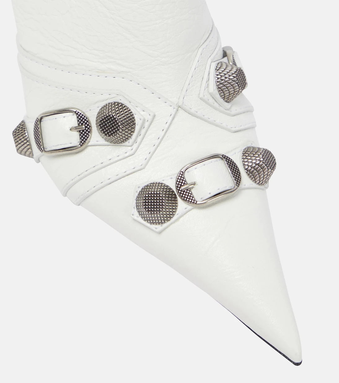Balenciaga - Cagole leather knee-high boots