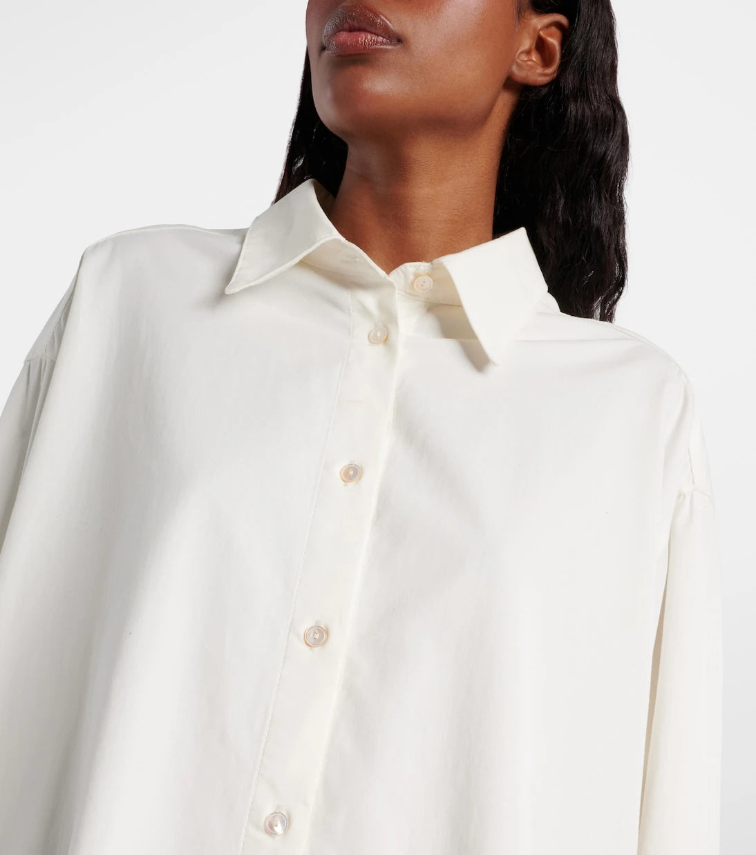The Row - Luka cotton and cashmere shirt