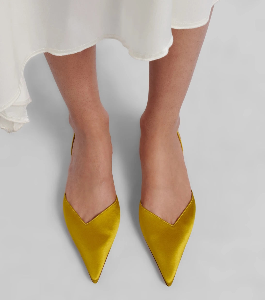 Victoria Beckham - Victoria satin slingback flats
