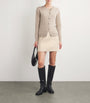 Claudie Pierlot Neutral Wool-Blend Mini Skirt