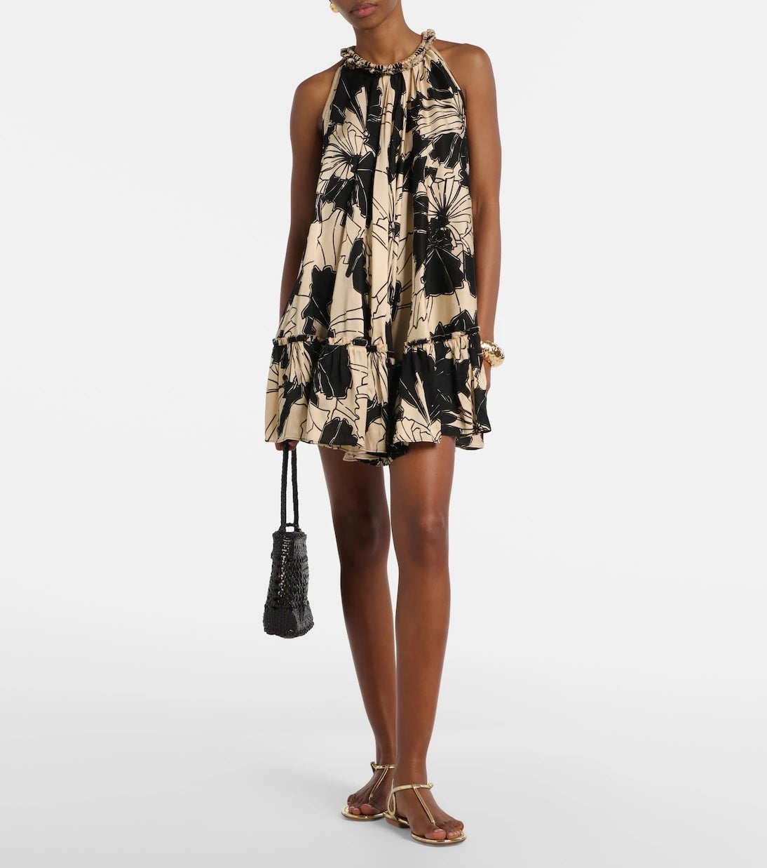 Poupette St Barth - Cleo floral halterneck minidress
