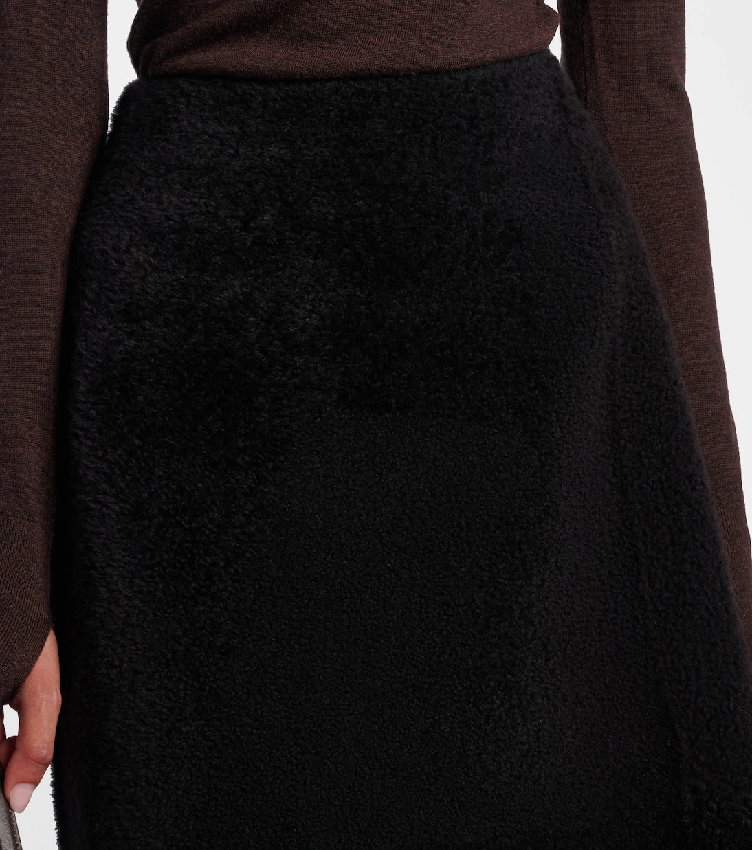 Yves Salomon - Shearling maxi skirt