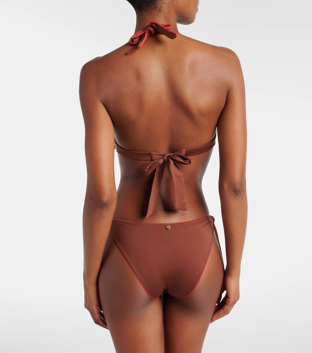 Max Mara - Bazia reversible halterneck bikini top