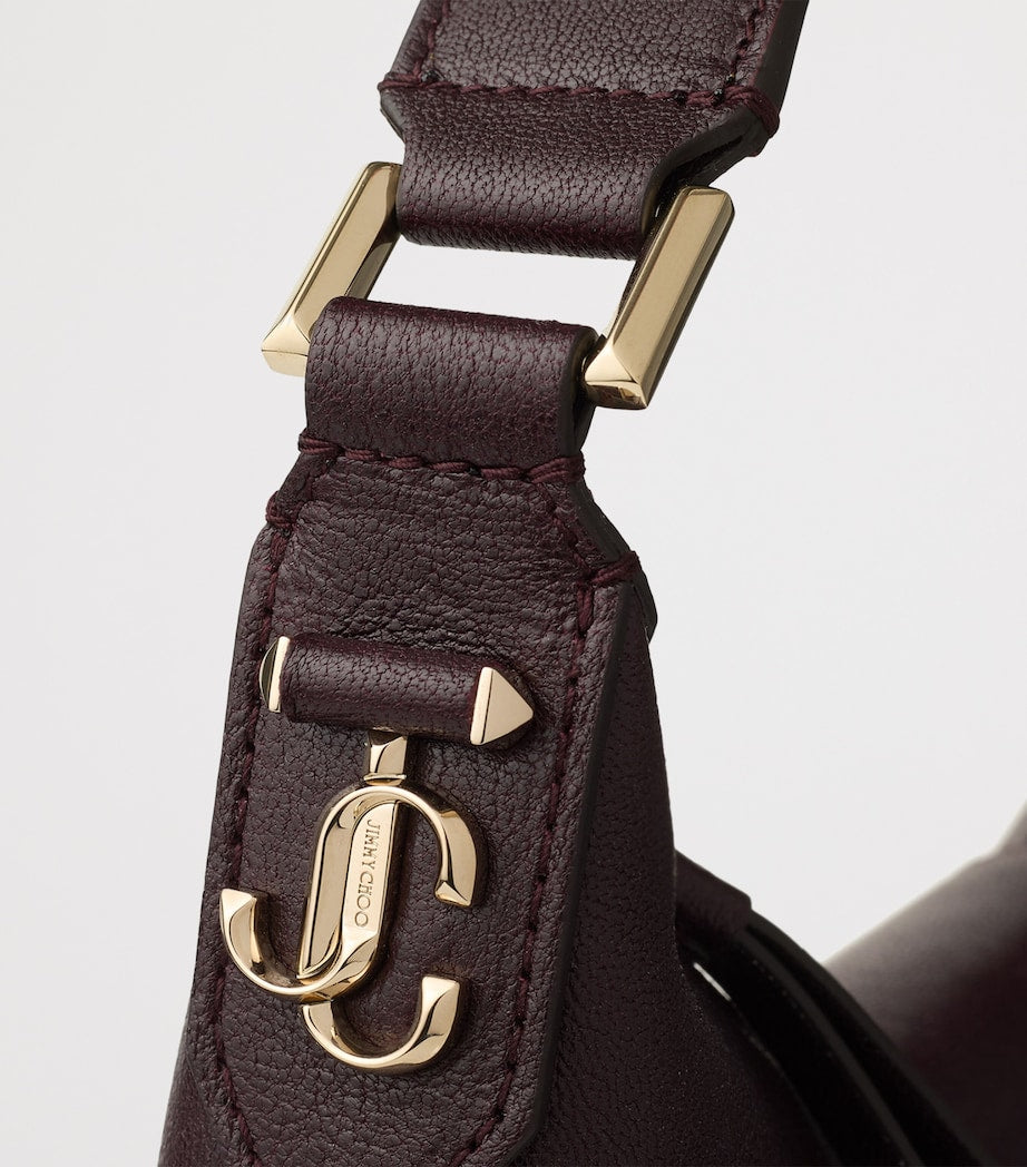 Jimmy Choo Brown Small Leather Shoulder Bag