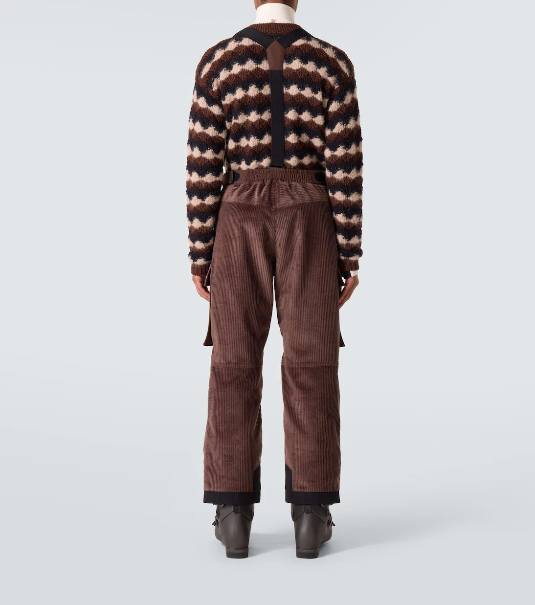 Moncler Grenoble - Cotton corduroy ski salopettes