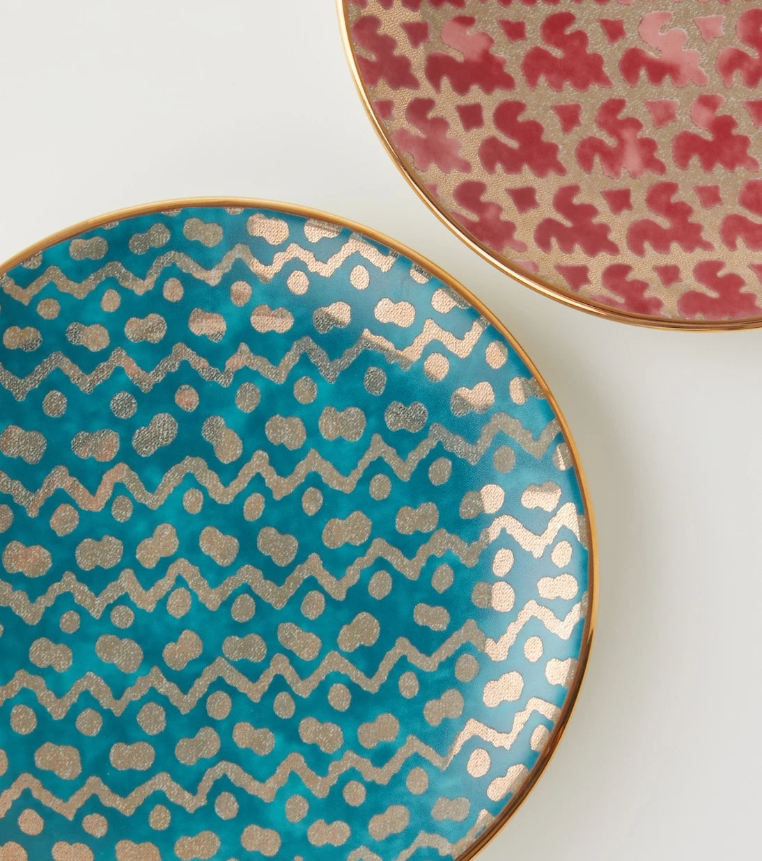 L'Objet - x Fortuny set of 4 earthenware canapé plates