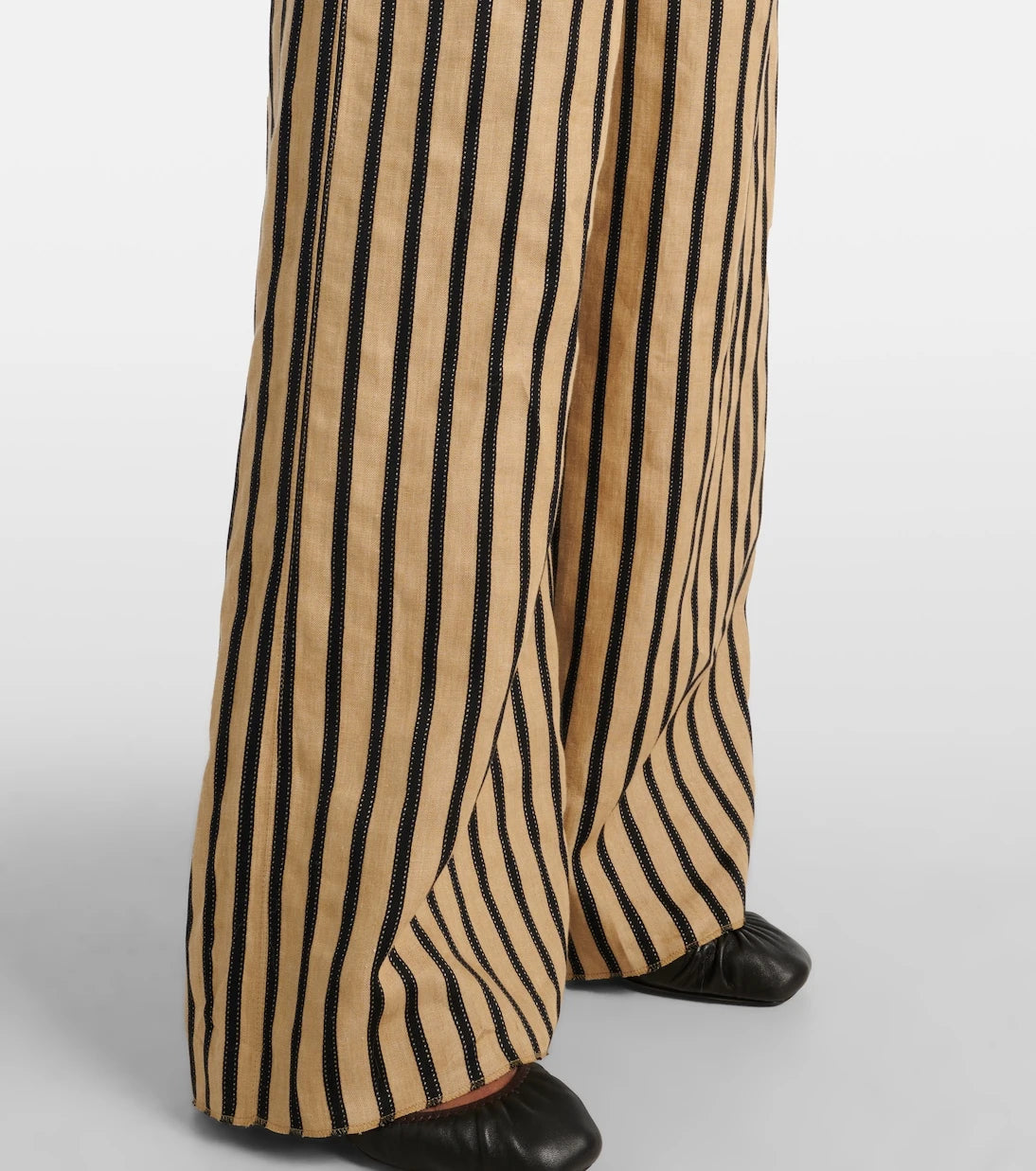 Max Mara - Cestino linen and cotton-blend palazzo pants