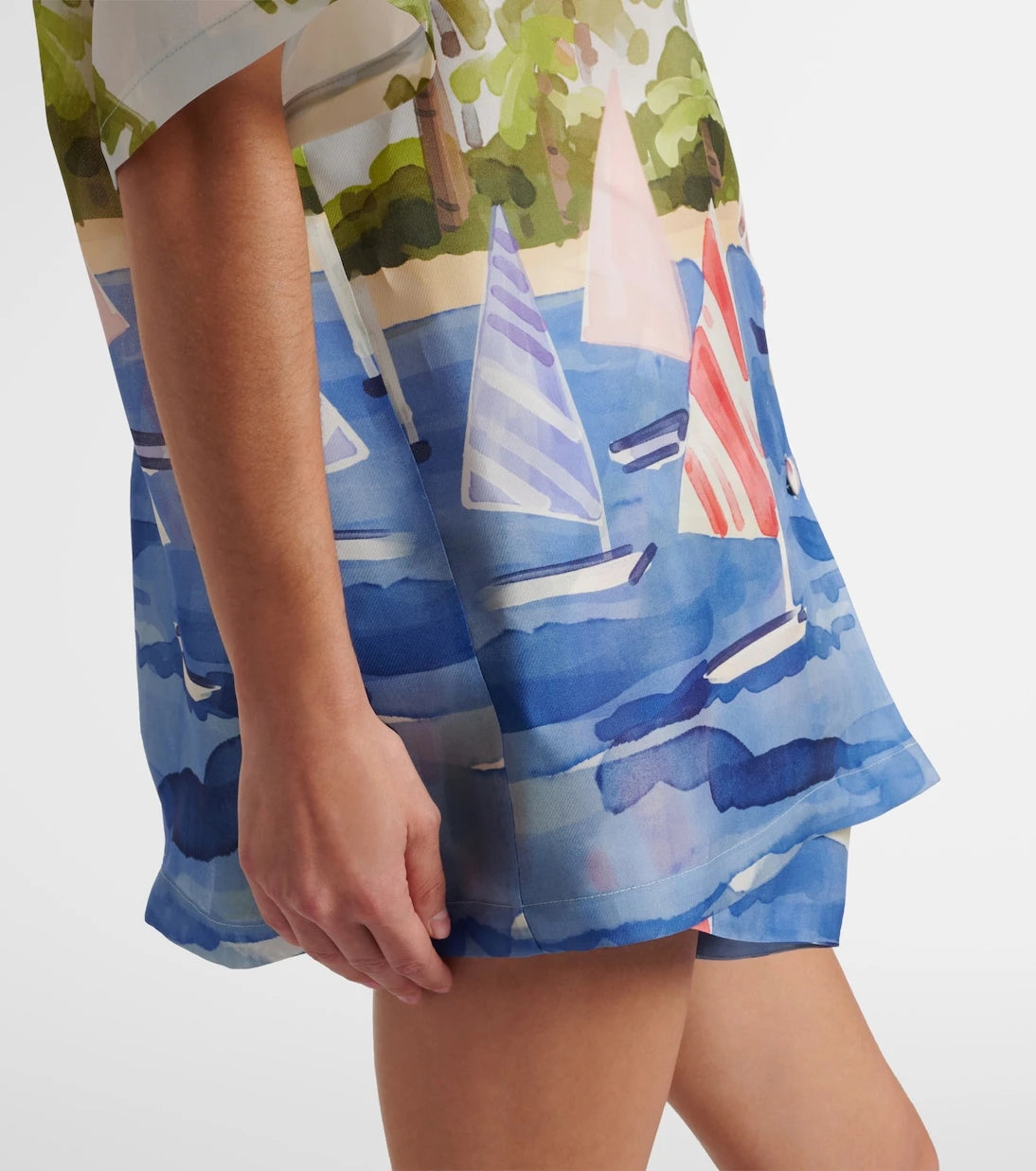 Leo Lin - Casey printed silk shirt