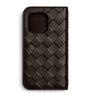Intrecciato Leather iPhone 16 Pro Foglio Case
