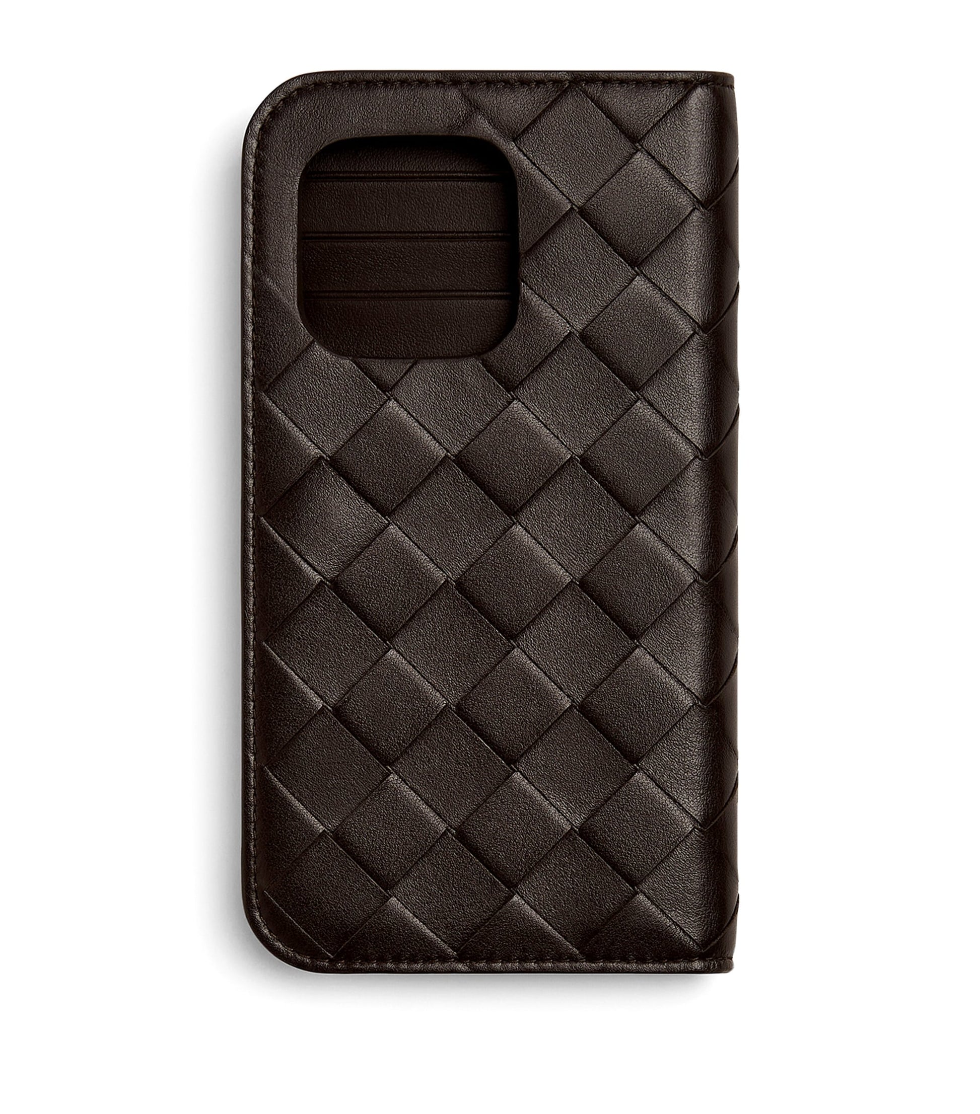 Intrecciato Leather iPhone 16 Pro Foglio Case